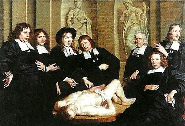 adriaen backer anatomilektion med dr oil painting picture